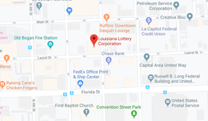 Screenshot of the Louisiana Lottery Corporation Headquarters location