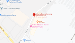 Screenshot of the Batavia Downs Gaming location